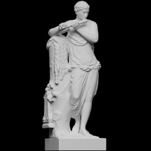 statue mercury scan sculpture vienna 3dprintable austria cc0 3d print model - Mito3D