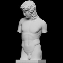 Eros centocelle scansione 3d scultura ragazzo gesso prassitele copia printing openglam artec eva plinio 3d print model - Mito3D