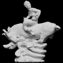 quot Seestier Meer Stier Figur 2 Scan 3d Mythologie Skulptur Pferd Meerjungfrau Porzellan Photogrammetrie private collection Openglam christies printable sea bull 3d print model - Mito3D