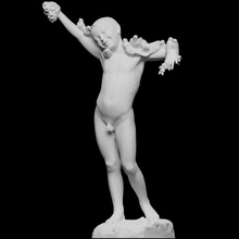 fountain knabe mit gel scan sculpture vienna 3dprintable austria cc0 3d print model - Mito3D