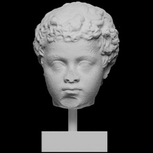 romano cabeça Garoto Varredura escultura 3dprintable christies 3d print model - Mito3D