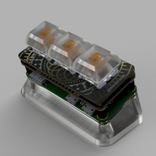 arco tecla mini ficar pé macro teclado macropad 3d print model - Mito3D