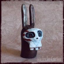 elvis reloaded fan art mask skull rabbit custom lapinou playtimebanner 3d print model - Mito3D