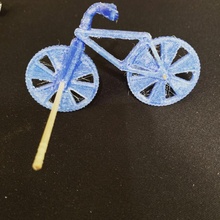palillo dientes bicicleta juguete juguetes niños 3d print model - Mito3D