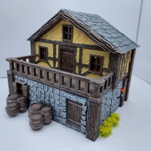 wine shop townbuilder 3d print model - Mito3D