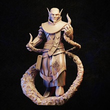 elf warlock store hero rpg character wizard miniature priest mage tabletop wargame sorcerer enchanter conjuror theurgist darkmage 3d print model - Mito3D