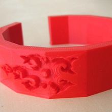 pinkman cuff jewellery 3d print model - Mito3D