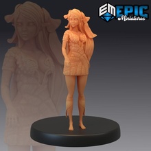 wingless fey female forest spirit fantasy medieval monster rpg warhammer woman enemy tabletop dungeon fairy dnd pathfinder npc 3d print model - Mito3D