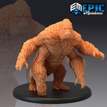 armed gorilla ape monster kong classic forest encounter fantasy king medieval rpg warhammer enemy tabletop dungeon dnd pathfinder girallon 3d print model - Mito3D