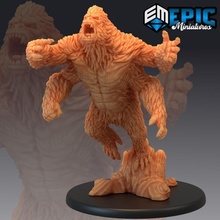 armed gorilla attacking ape monster kong classic forest encounter animal fantasy king medieval rpg warhammer enemy tabletop dungeon dnd pathfinder girallon 3d print model - Mito3D