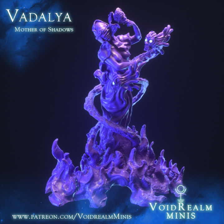 vadalya madre ombre cosmico orrore capo classico femmina donna male ombra santo titano empio arcano regno shadowfell 3D print model - Mito3D