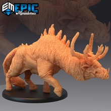 catoblepas giant forest monster classic swamp encounter ancient creature dinosaur fantasy medieval rpg warhammer hybrid enemy tabletop dungeon dnd pathfinder 3d print model - Mito3D