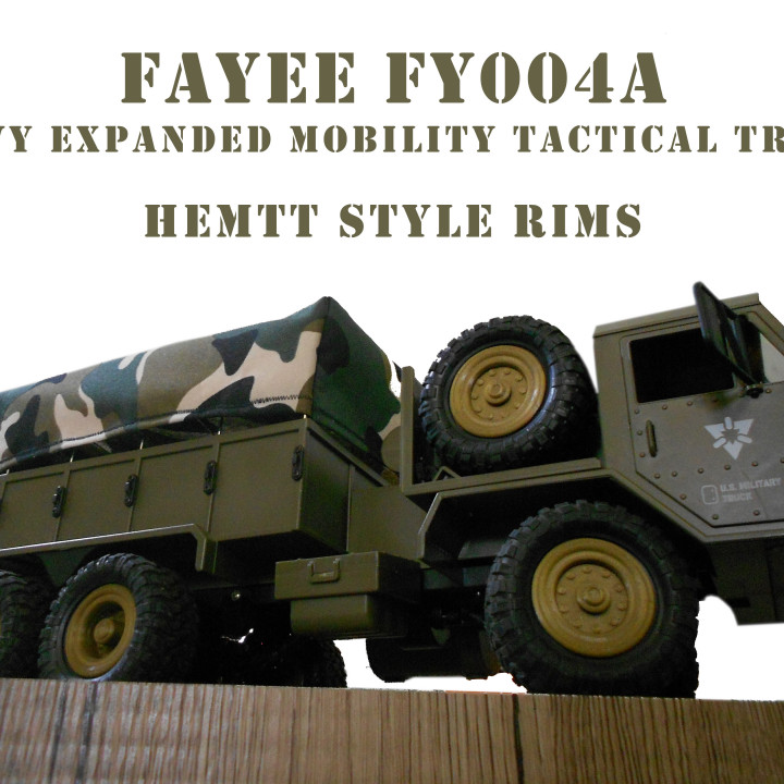fayee fy004a Hemtt style jantes voiture Amérique Etats Unis armes militaire fy004 oshkosh oshkoshcorporation 3D print model - Mito3D