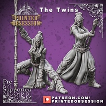 twins - gyth pre supported d&d 32mm toys & games 3d 40k creature dragons dungeons fantasy game gaming hell kickstarter mini monster printing rpg warhammer miniature mars pc staff printed bow tabletop fury cyberpunk supports patreon saturn 3d print model - Mito3D