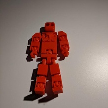 sparkle bot robot action figure toy joints jointed 3d print model - Mito3D