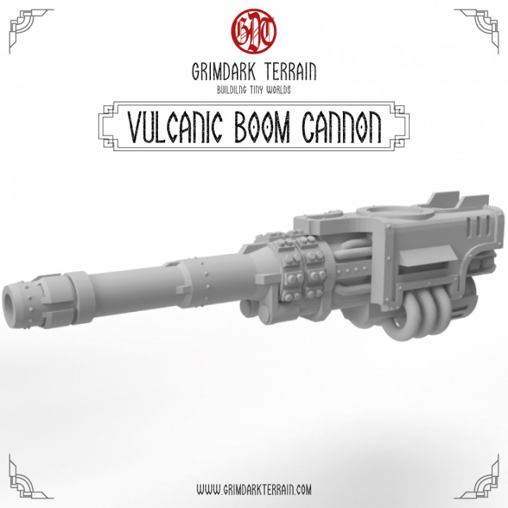 reaver vulcanico boom cannone cupo terreno giocattoli Giochi epico titanicus adeptus epic30k armageddon 3D print model - Mito3D
