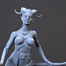 female satyr toys & games stl fantasy figure satyr dnd pathfinder dungeonanddragons fermalesaytr