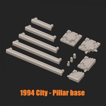 1994 city - building frame kit toys & games pillar terrain toy roof 28mm 32mm beam verycell 1994city 3d print model - Mito3D