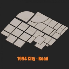 1994 city - road kit toys & games building city road terrain toy 28mm 32mm verycell 1994city