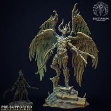bekhetur toys & games demon boss dark epic fantasy horror king leader monster wings angel mutant winged bestiarum sanctified 3d print model - Mito3D