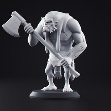 gigante giocattoli Giochi ascia foresta guerriero cacciatore miniatura grotta dnd nab 3d print model - Mito3D