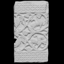 fragment solid slab transenna - farsetti's lapidary room scan marble 3dprintable ravenna 3d print model - Mito3D