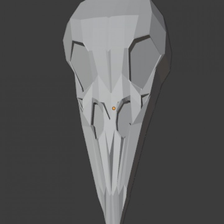 craneo cráneo pájaro pestenegra muerte negra 3D print model - Mito3D