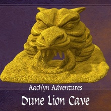 duna leão caverna brinquedos jogos livre areia espalhar éter 3d print model - Mito3D