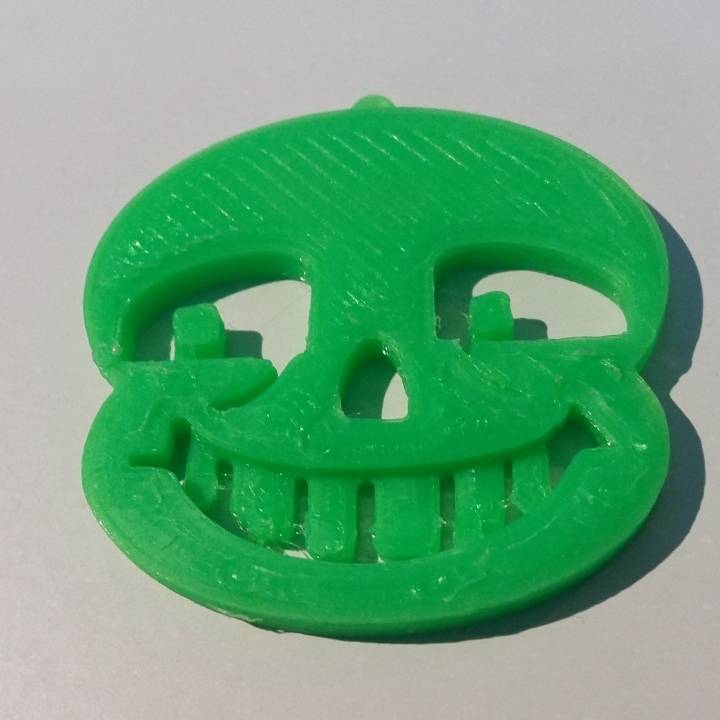 sans face keychain fan art 3D print model - Mito3D