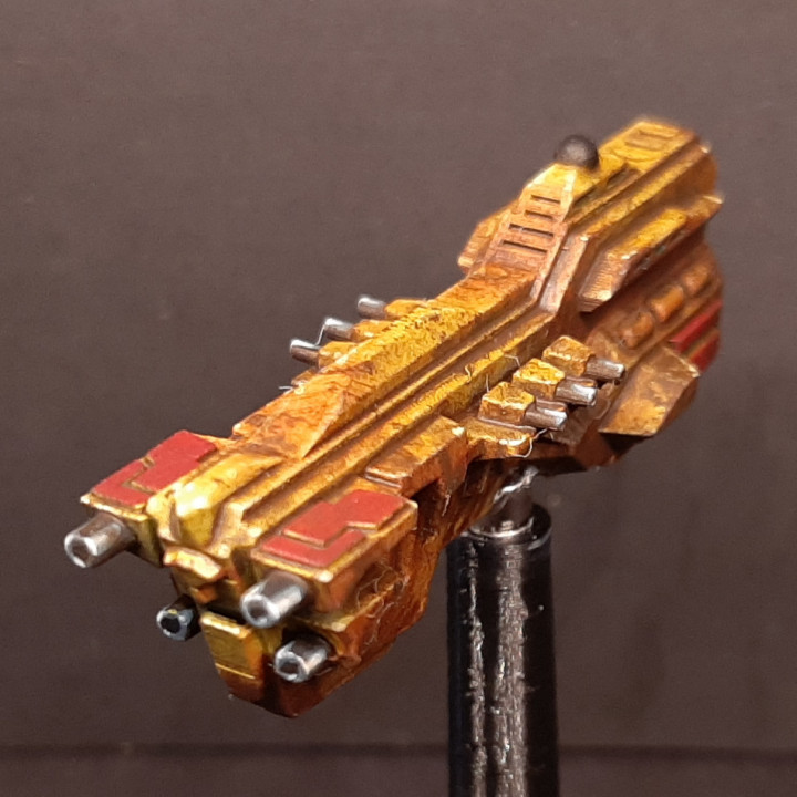 dustcrawler light cruiser gunzberg toys & games spaceship tabletop starfire fullthrust full-thrust starmada colonial battlefleet stars&lasers billion suns dimensional warfare agrosy command 3D print model - Mito3D