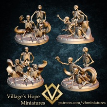 skeleton horde rising toys & games fantasy miniatures monster undead death minis dnd ttrpg trpg 3d print model - Mito3D