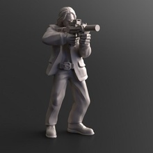 modern day survivor jonny pre-supported toys & games matrix john keanu neo wick reeves 3d print model - Mito3D