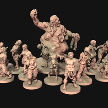 zombi apocalypse redneck morts vivants jouets Jeux morte journées marchant 28mm zombicide 3d print model - Mito3D