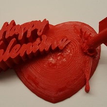 happy valentine tinkercad 3d print model - Mito3D