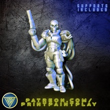 skeleton commandos captain toys & games gun roleplay rpg undead scifi 32mm commando starfinder 3d print model - Mito3D