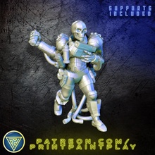esqueleto comandos granadero juguetes juegos pistola juego rol muertos vivientes granada ciencia ficción 32mm comando buscador estrellas 3d print model - Mito3D