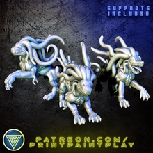 cane aberrazione impostato giocattoli Giochi alieno gioco ruolo rpg spazio tentacoli 32mm starfinder akata bue 3d print model - Mito3D