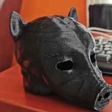 hog mask cosplay store pig cochon face 3d print model - Mito3D
