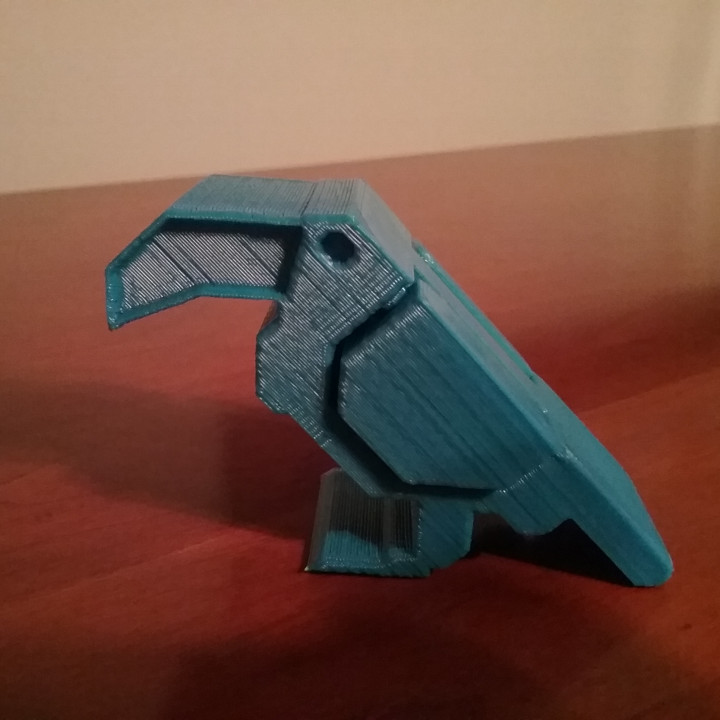 toucan - print place bird 3D print model - Mito3D