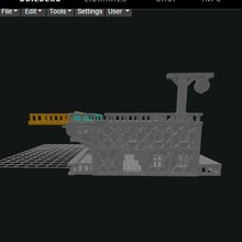 4g warehouse port airships competition design terrain townbuilder 3d print model - Mito3D