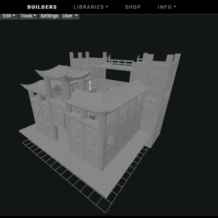 asiatique fortification aéroport 3D print model - Mito3D