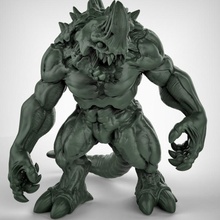 kaiju bestia criatura fantasía monstruo calabozos Dragones dnd pionero 3d print model - Mito3D