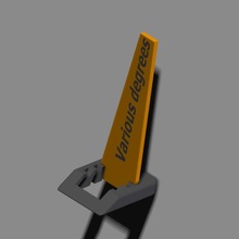 degrees stand - holder 3d print model - Mito3D