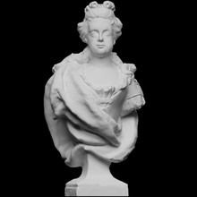 marie louise savoia bust scan sculpture louvre france 3dprintable 3d print model - Mito3D