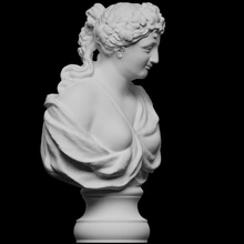 joy scan bust sculpture woman louvre france 3dprintable 3d print model - Mito3D