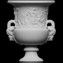 vase triumph amphitrite scan paris louvre france 3dprintable 3d print model - Mito3D