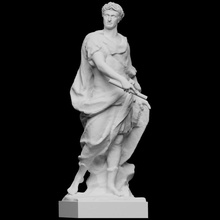 julius caesar scan sculpture marble louvre france 3dprintable juliuscaesar 3d print model - Mito3D