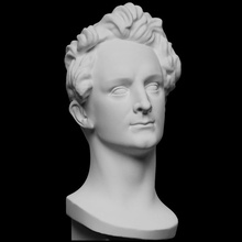 Alfonso lamartine escanear busto mármol lumbrera Francia 3dprintable 3d print model - Mito3D