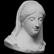 virgin mary scan louvre france 3dprintable 3d print model - Mito3D