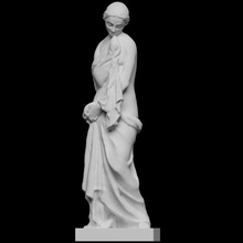 modesty scan female sculpture louvre france 3dprintable drapes 3d print model - Mito3D